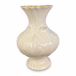 Vintage Lenox Elfin Cream Bud Vase with Gold Accent